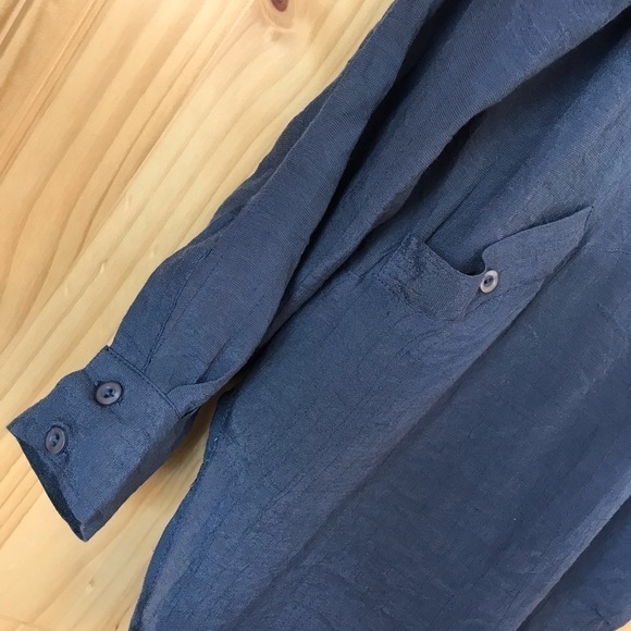 LOVE Stitch tunic top with roll tab sleeves size medium - Picture 6 of 9